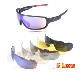 Cycling Glasses Outdoor Bicycle Sports Polarised Sunglasses Fishing Eyewear Men Women 5 Lens UV400 Windproof Sun Protection Eye2096541