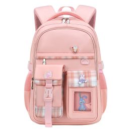 Bags Cartoon rabbit printed school backpack for teenage girls 2 sizes of large capacity kids schoolbags Waterproof backpacks mochila