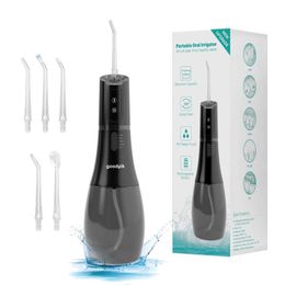 Oral Irrigators Cordless sink teeth cleaner 5 DIY modes and 6 tips IPX8 waterproof and detachable 400mL water tank suitable for travel J240318