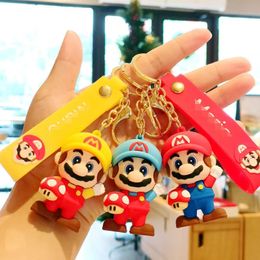 2024 Wholesale Super Mushroom Cute Mary Doll Keychain Exquisite Cute 3D Doll School Bag Pendant Couple Keychain