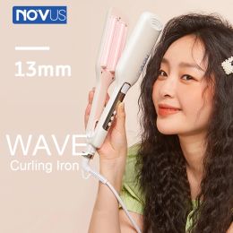 Irons NOVUS 13mm Electric Hair Curler Ceramic Hair Curling Iron Wand Fast Heating Hair Waver Curler Roller Curls Waving Styling Tools