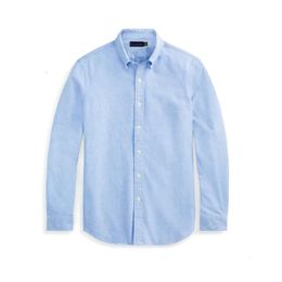 2024 Camicie da uomo Top Piccolo cavallo Camicetta ricamata di qualità Manica lunga Tinta unita Slim Fit Abbigliamento da lavoro casual Camicia a maniche lunghe Taglia normale Colore multiplo