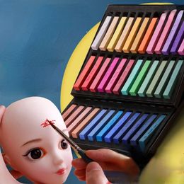 12/24/36/48 Chalk Set Beginners Various Pigments Art Painting Colored Crayons Student Stationery. 240307