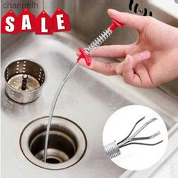 Other Household Cleaning Tools Accessories Metal Wire Drain Cleaner Sticks Clog Remover Spring Pipe Dredging For Kitchen Sink Bathroom Home 240318
