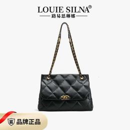 Shop Factory Wholesale Lingge Embroidered Thread Small Bag Womens 2024 New Chain Single Shoulder Underarm High Quality Crossbody