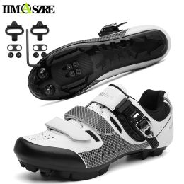 Boots White New Mountain Bike Shoes Men Cycle Sneakers Women Racing Mtb Cycling Riding Spd Cleat Shoes Speed Flat Bicycle Freeshipping