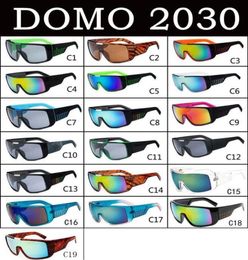 DOMO 2030 sunglasses Brand Designer Oculos de Sol Big Frame Face Men Sports Coating Eyewear Gafas De Sol Masculino glasses9343264