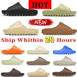 Designer-Sandalen für Herren und Damen, Slide-Hausschuhe, Knochen, Wüstensand, Vermillion, Ocker, Onyx, Harz, Nebel, Ruß, Azure, Slides, Schuhe, Herren-Slipper, modische Damen-Strandsandale