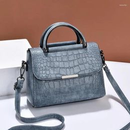Shoulder Bags Personality Stone Pattern Bag Female Retro Handbag All-Match Lady'S Small Square Girl Messenger