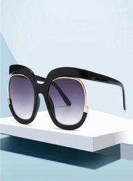 Fashion Oversized Sunglasses Luxury Eye Glasses Women Black Pink UV4002893090