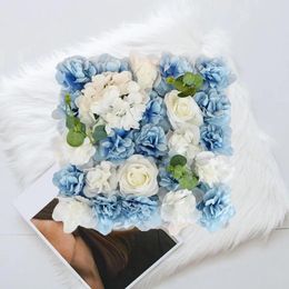 Decorative Flowers Faux Silk Flower Wall Decor Elegant 3d Floral Backdrop For Wedding Bridal Baby Shower Party Artificial Rose Panel