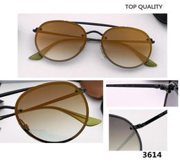 2020 New Fashion Women Men Blazes Sunglasses Club Retro Designer Sunglass Eyewear uv400 for Ladies Male round 3614 gafas with case7743735