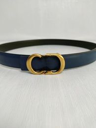 the First Layer of Leisure Belt High-grade New Fashion Cowhide with Classic Leather Business Men and Women Width 2.5cm