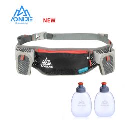 Bags AONIJIE Running Hydration Waist Pack With Two Water Bottle 170ml Bag Belt Bottle Phone Holder Waterproof Jogging