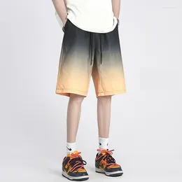 Men's Shorts Elastic Waist Summer Men Casual Streetwear Fitness Beach Breathable Jogger M-5XL