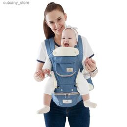 Carriers Slings Backpacks Newborn Carrier Belt Multifunctional Ergonomic Kangaroo Carrier Waist Stool 0-36 Months Baby Travel Items Accessories Boy Girl L240318