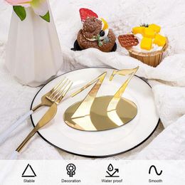 Party Decoration 0-20number Plastic Gold Table Number Sign Engagement For Wedding Event Supplies Home Deco Y3r7