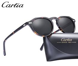 Carfia Gregory Peck Polarized Sunglasses Classical Brand Designer Vintage Sunglasses Men Women Round Sun Glasses 100 Uv400 5266 Y3319530