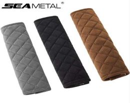 Car Seat Belt Shoulders Pads Covers goods Cushion Warm Short Plush Safety Shoulder Protection Auto Interior Accessories Styling3879781