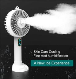 Portable Atomizer Fan Water Spray Misting Cooling Fan USB Rechargeable Humidifier Moisturising Device Mini 3 Gear Water Mist Fan268972762