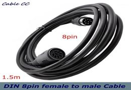 Computer Cables & Connectors Male To Female 8 PIN DIN Extention Speaker o Cable Conference System Line Hand In Microphone Line14513992