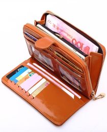 Wallets 11 Colors 2021 Fashion Leather Ladies Wallet Solid Vintage Long Women Purses Big Capacity Phone Clutch Money Bag Card Hold2303763