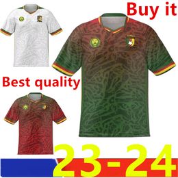 23 24 Cameroon Mens Soccer Jersey ABOUBAKAR MBEUMO TOKO EKAMBI NKOULOU NKOUDOU M.HONGLA White Red Green Football Shirt Uniforms