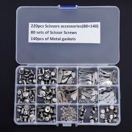 Tools 220PCS/BOX Hair Scissor Accessories Mix sizes Scissor screws and metal gaskets Scissor Repair Kit Hairdressing Salon Use PJ0015