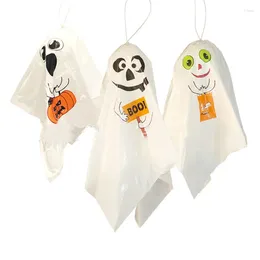 Party Decoration Happy Halloween White Hanging Ornament Ghost Bags Balloons Decor Hallowen Horror Prop