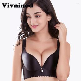 Bras Unlined Wire Free Big Size Bra No Rims Seamless Brassiere For Plus Women Push Up Smooth C D DD E Cups 44 46 48 50