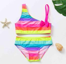 212Y Kids Swimwear Two pieces Girls swimsuit High quality Kids Bikini set Toddler girls Swimming suit Girls Bikini Sets11297226157