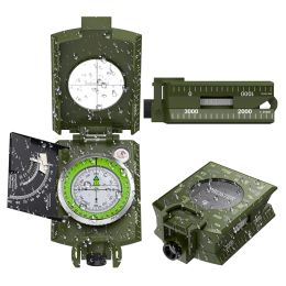 Compass Professional Outdoor Camping Compass Camouflage Sighting Clinometer Compass Hunting Hiking Guiding Tools Set IP65 Waterproof