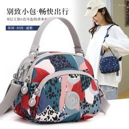 Shoulder Bags Women Messenger Printing Bag Nylon Oxford Lightweight Waterproof Zipper Package Large Capacity Travel For Girls