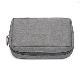 Storage Bags 3 Layers Protective Portable Pouch For Mouse Case Cable Organiser Oxford Cloth Power Bank Bag Durable Travel Carrying