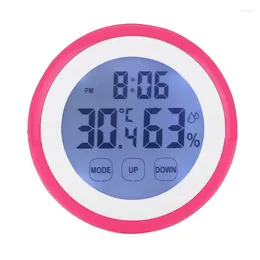 Wall Clocks For Bedroom High Quality ABS Back Magnet Function Digital Temperature Humidity Backlight /-1C Accuracy