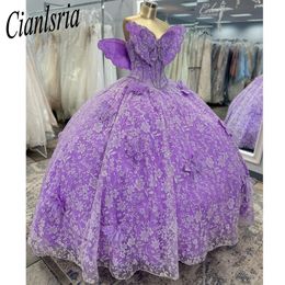 Princess Butterfly Sweetheart Quinceanera Dress For 15 Party Luxury Lace Applique Beaded Formal Birthday Prom Gowns