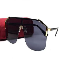 Summer Style Luxury 0291 Sunglasses For Women Men Design Fashion Wrap Half Frame Coating Lens Carbon Fiber Legs Uv400 Outdoor Eyew6439355