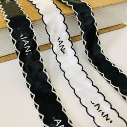 Diy Ribbon Letter Printing Ribbon Colour Bow Polyester Hook Ribbon Clothing Accessories