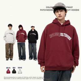 2024 New Brand Designer Fashion High Street Spring Stampa di alta qualità Pullover alla moda con cappuccio Top per uomo