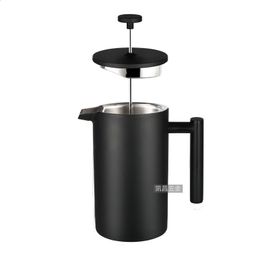 1000ml French Press Coffee Maker and Tea Pot Thermal Kettle Press Cafe Brewed Coffeeware Teaware Filter Strainer 240304