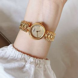 Vintage Jewelry Small Dial Women Watches Chain Bracelet Lady Clock Quartz Antique Wristwatches