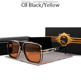 AN DITA GG meta evo sunglasses for men mens women rimless uv400 protective black gold dark grey fashionable eyeglasses come with original case PO8D