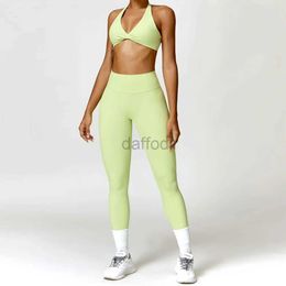 Women's Tracksuits Sportswear 2PCS Women Tracksuit Set Gym Sport Shorts Sexy Bra Seamless Legging Workout Running Gym Clothing Athletic Wear 24318