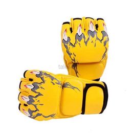 Protective Gear Male and Female UFC Boxing Gloves Half Finger Adult Fist Set Sandboxing Fighting MMA Fitness Exercise Sandbag Training Taekwondo yq240318