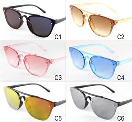 Children Sunglasses Candy Colors Lenses Summer Baby Mirror Sun Glasses Kids Eyeglasses UV400 Protection 20pcslot Whole 30876750551