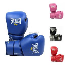 Protective Gear New design adult lady / men boxing gloves leather MMA Muay Thai boxer De Luva Mitts Sanda Equipments 10 12 14 16OZ boks yq240318