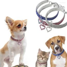 Dog Collars Pet Collar Necklace Elasticity Small Lady Heart Pendant For Dogs Cats Accessories