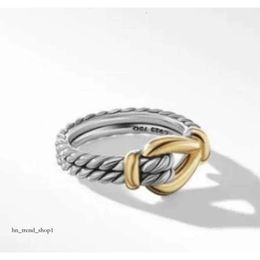 Rings Twisted Women Braided Designer Men Fashion Jewelry for Cross Classic Copper Ring Wire Vintage X Engagement Anniversary Gift 282