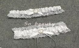 Lace Garter Set for Bride with Little Bow Bridal Prom Lace Gift Chic 2 Garters Stretch 1623 inch4898410