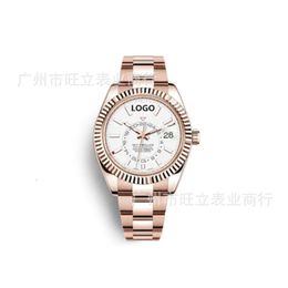 Mens Lao Jia log type luminous automatic mechanical Skywalker watch steel band sky wallet WatchDI5F